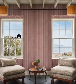 York Stripe Wallpaper by Fermoie Blush