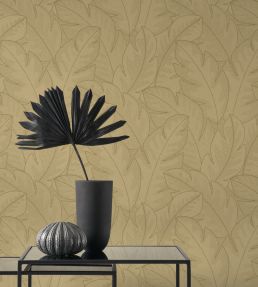 Yuto Wallpaper by Casadeco Gold