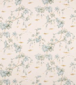 Yvette Fabric by Colefax and Fowler Ivory/Aqua