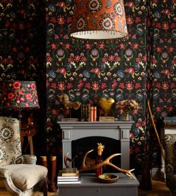 Zabola Wallpaper by MINDTHEGAP Black Green