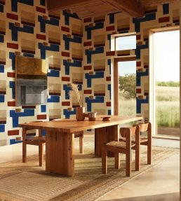 Zacatecas Wallpaper by Coordonne Indigo