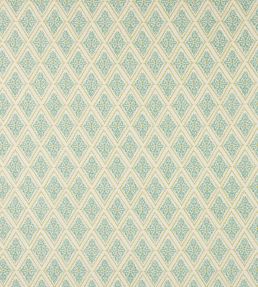 Zadie Fabric by Jane Churchill Aqua/Lime