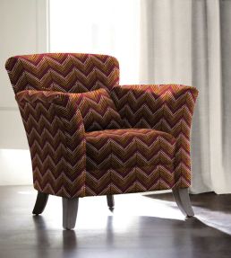 Zahara Fabric by Arley House Claret