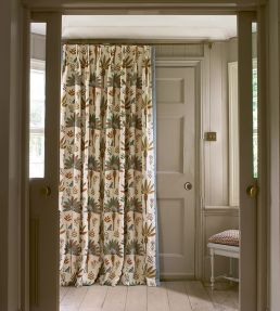Zanzibar Fabric by Jane Churchill Blue