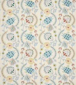 Zaviera Fabric by Jane Churchill Blue