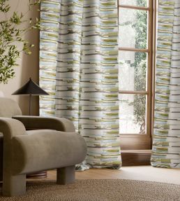 Zeal II Fabric by Harlequin Eucalyptus/Aloe/Slate