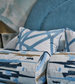 Zeal II Fabric by Harlequin Indigo/Julip/Sky/Stone