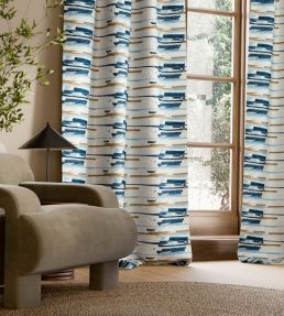 Zeal II Fabric by Harlequin Indigo/Julip/Sky/Stone