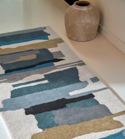 Harlequin Zeal Runner rug Indigo 43008070245 Indigo