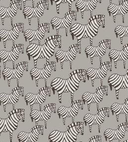 Zebra Wallpaper by Borastapeter Grey
