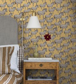 Zebra Wallpaper by Borastapeter Yellow