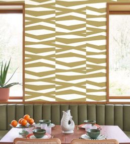 Zebra Game Wallpaper by Casadeco Olive