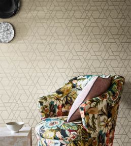 Zelma Wallpaper by Jane Churchill Steel