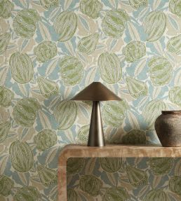 Zenith Wallpaper by Harlequin Pine/Seaglass