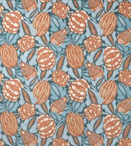 Zenith Fabric by Harlequin Terracotta/Azul