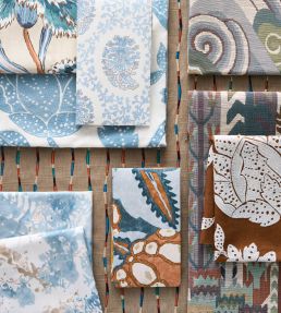 Zenith Fabric by Harlequin Terracotta/Azul