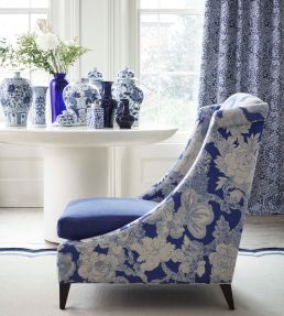 Zennor Arbour in Ladbroke Linen Fabric by Liberty Lapis