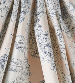 Zennor Arbour in Chesham Sateen Fabric by Liberty Pewter Plaster Pink