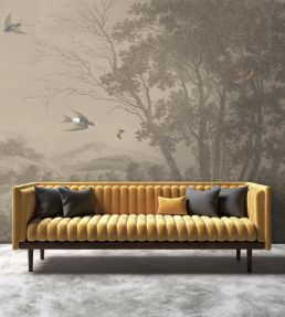 Zephyr Wallpaper mural in Vintage Sepia by Woodchip & Magnolia