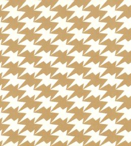 Zig Zag Birds Wallpaper by Kirkby Design Gold