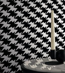 Zig Zag Birds Wallpaper by Kirkby Design Gold