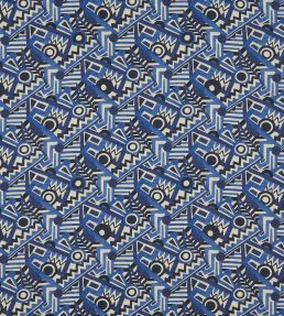 Zig Zag Linen Fabric by Liberty Aviator