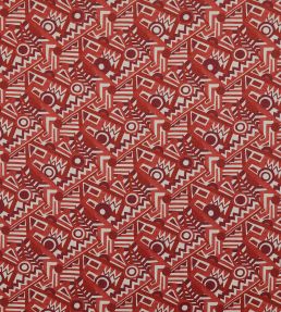 Zig Zag Linen Fabric by Liberty Vesuvio