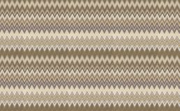 Zig Zag Multicolore Wallpaper by Missoni Brown