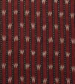 Zig Zag Fabric by Titley and Marr Chocolate & Cardinal