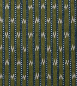 Zig Zag Fabric by Titley and Marr Navy & Emerald