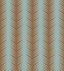 Ziggy Fabric by Parker & Jules Terracotta Aqua