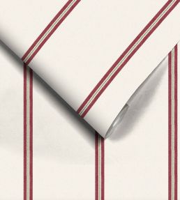 Ziggy Stripe Wallpaper by Woodchip & Magnolia Scarlet