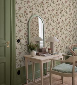 Zinnia Wallpaper by Borastapeter Soft Pink
