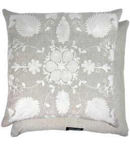 Zinnia Cushion 60 x 60cm by William Yeoward Natural