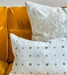 Zinnia Cushion 60 x 60cm by William Yeoward Natural