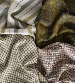Zocalo Fabric by Clarke & Clarke Cinnamon/Teal