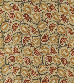 Suzani Archive Weave Fabric by Zoffany Venetian Red/Antique