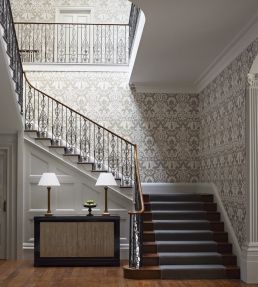 Marmorino Wallpaper by Zoffany Ebony