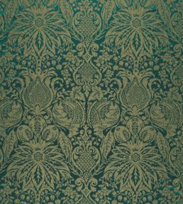 Mitford Weave Fabric by Zoffany Malachite