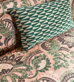 Pomegranate Print Fabric by Zoffany Gargoyle/Bone Black