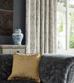 Tours Weave Fabric by Zoffany Platinum White