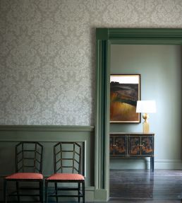 Tours Wallpaper by Zoffany Silver
