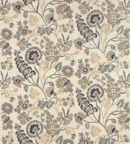 Hardwick Crewel Fabric by Zoffany Fossil