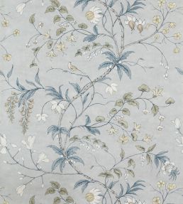 Chambalon Trail Wallpaper by Zoffany Mercury / Platinum Grey