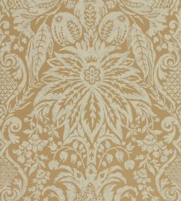Mitford Damask Wallpaper by Zoffany Antique Gold
