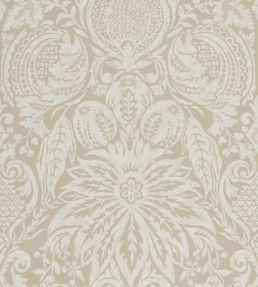 Mitford Damask Wallpaper by Zoffany Stone
