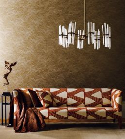 Kanoko Fabric by Zoffany Copper