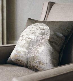 Moon Silk Fabric by Zoffany Silver