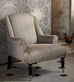 Elswick Paisley Fabric by Zoffany Sandstone