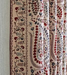 Jayshree Fabric by Zoffany Red/Blue